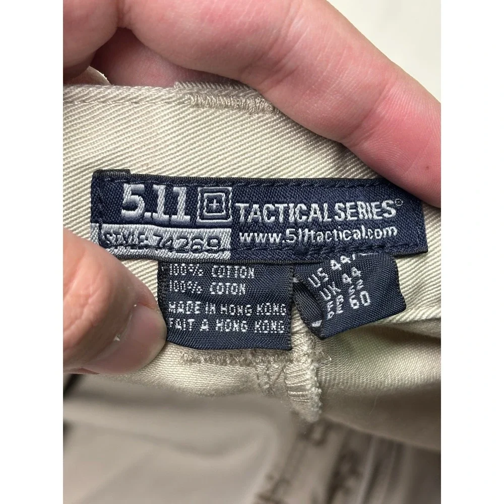 NWT 5.11 511 Tactical Series Men's 44x33 Khaki Covert Zip‎ Pocket Pants 74269